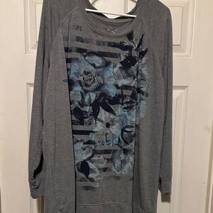 Terra & Sky Heather Gray Top